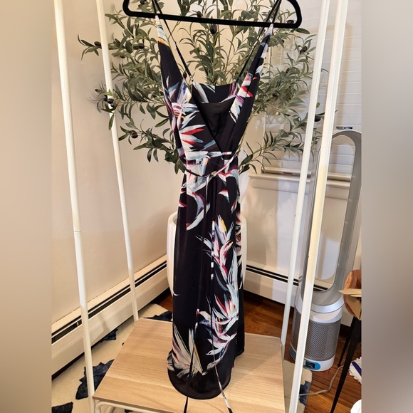 Yumi Kim Black Floral Wrap Dress - Picture 3 of 5